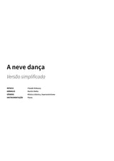 A neve dança - Title Page