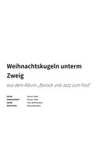 Weihnachtskugeln unterm Zweig - Title Page