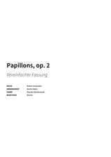 Papillons, op. 2 - Title Page