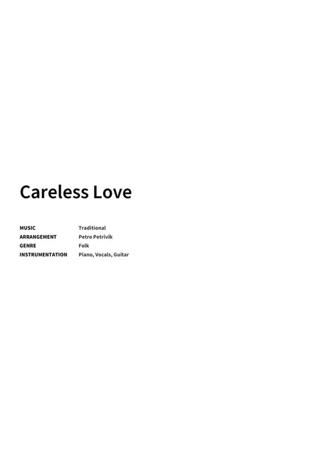 Careless Love - Title Page