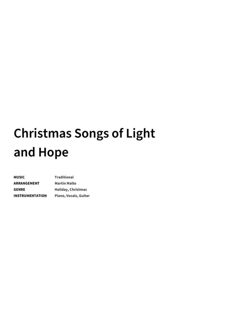 Christmas Songs of Light and Hope - Title Page