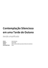 Contemplação Silenciosa em uma Tarde de Outono - Title Page
