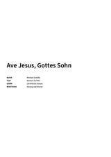 Ave Jesus, Gottes Sohn - Title Page