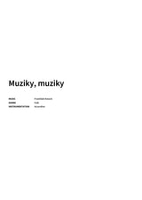 Muziky, muziky - Title Page