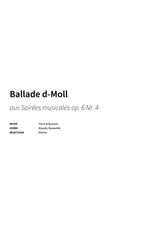 Ballade d-Moll - Title Page