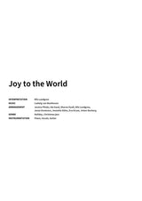 Joy to the World - Title Page