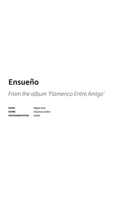 Ensueño - Title Page