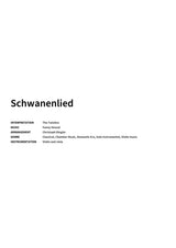 Schwanenlied - Title Page