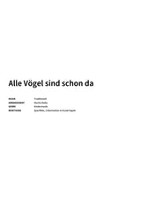 Alle Vögel sind schon da - Title Page