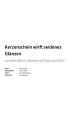 Kerzenschein wirft seidenes Glänzen - Title Page