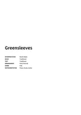 Greensleeves - Title Page