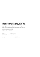 Danse macabre, op. 40 - Title Page