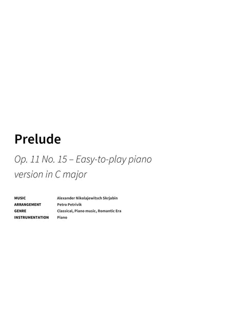 Prelude - Title Page
