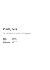 Vinde, fiéis - Title Page