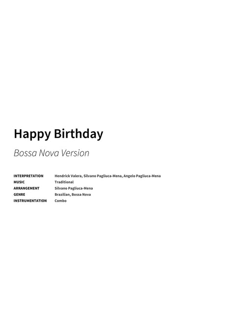 Happy Birthday - Title Page