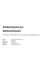 Kinderträume zur Weihnachtszeit - Title Page