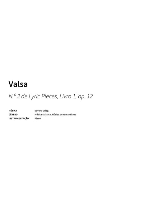 Valsa - Title Page
