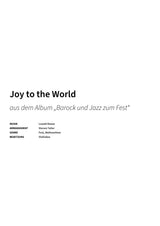 Joy to the World - Title Page