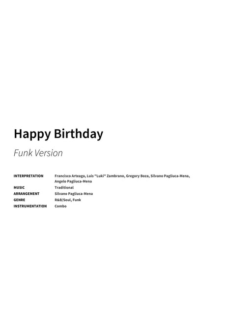 Happy Birthday - Title Page