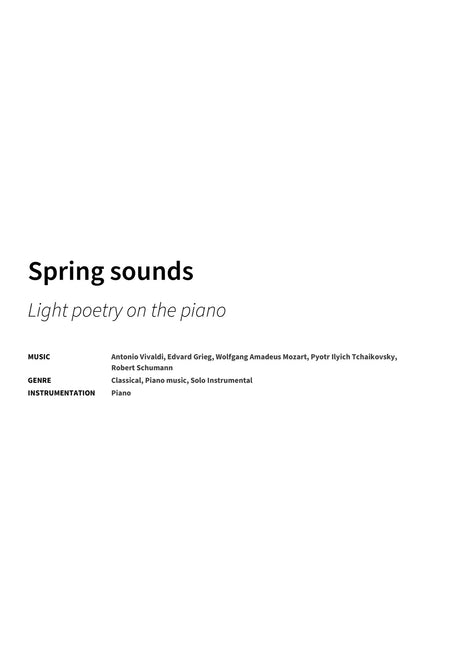 Spring sounds - Title Page
