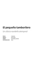 El pequeño tamborilero - Title Page