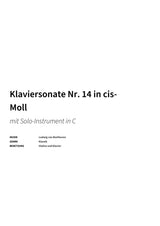 Klaviersonate Nr. 14 in cis-Moll - Title Page