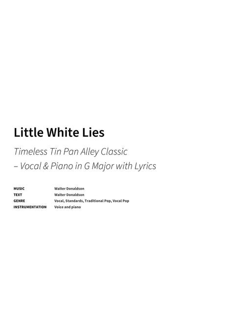 Little White Lies - Title Page