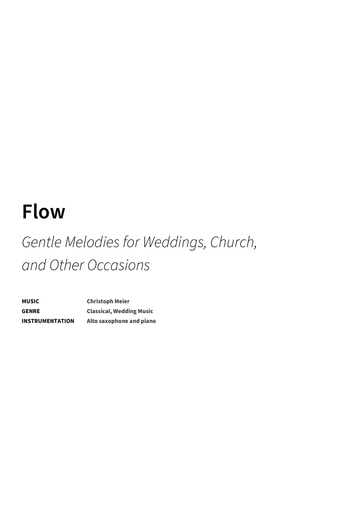 Flow - Title Page
