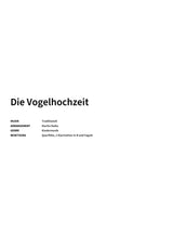 Die Vogelhochzeit - Title Page