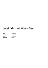 Jetzt fahrn wir übern See - Title Page