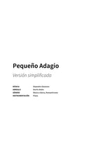 Pequeño Adagio - Title Page
