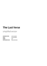 The Last Verse - Title Page