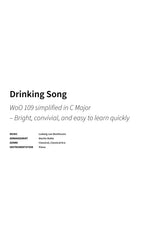 Drinking Song - Title Page