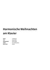 Harmonische Weihnachten am Klavier - Title Page