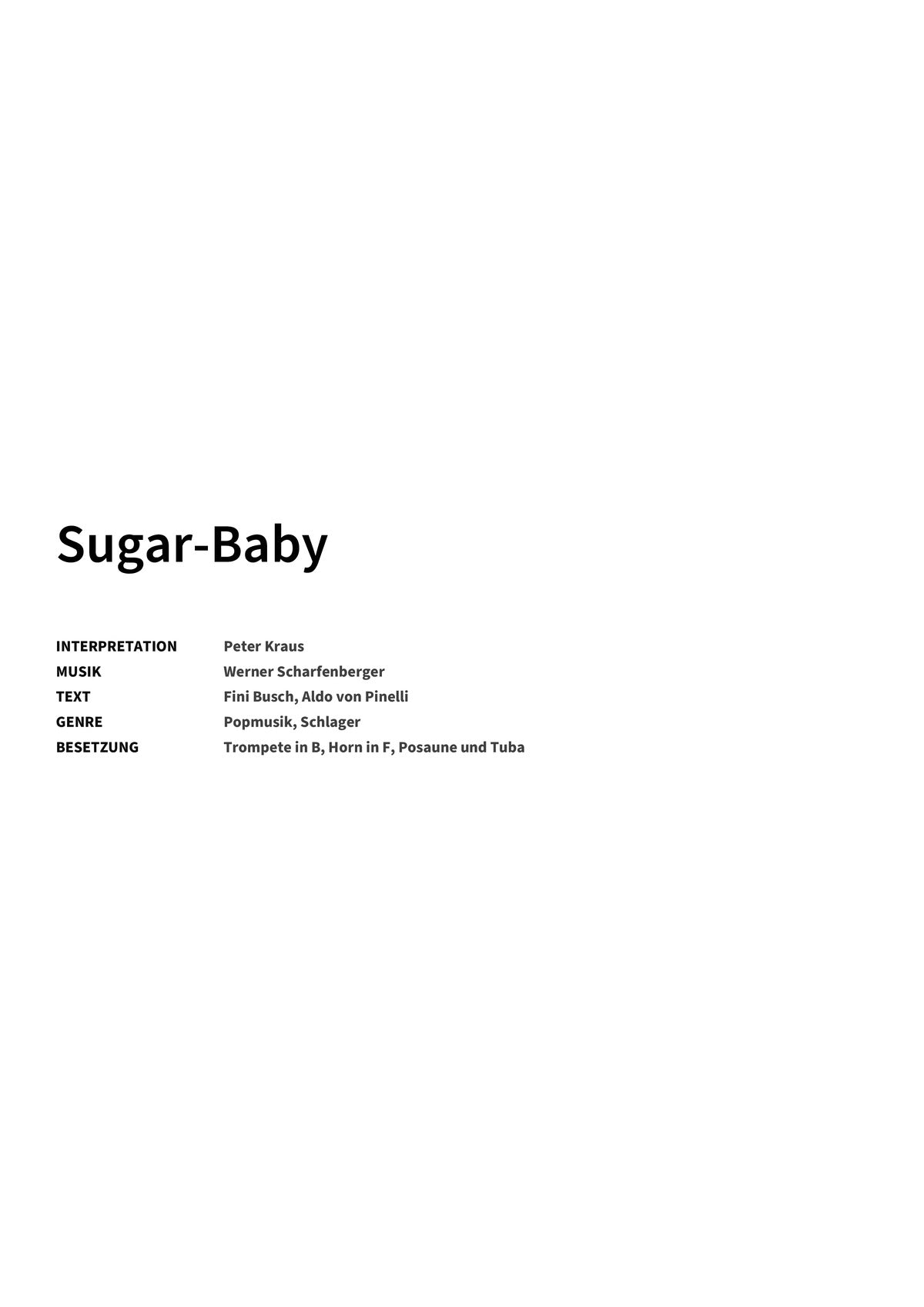 Sugar-Baby - Title Page