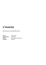 L'inverno - Title Page