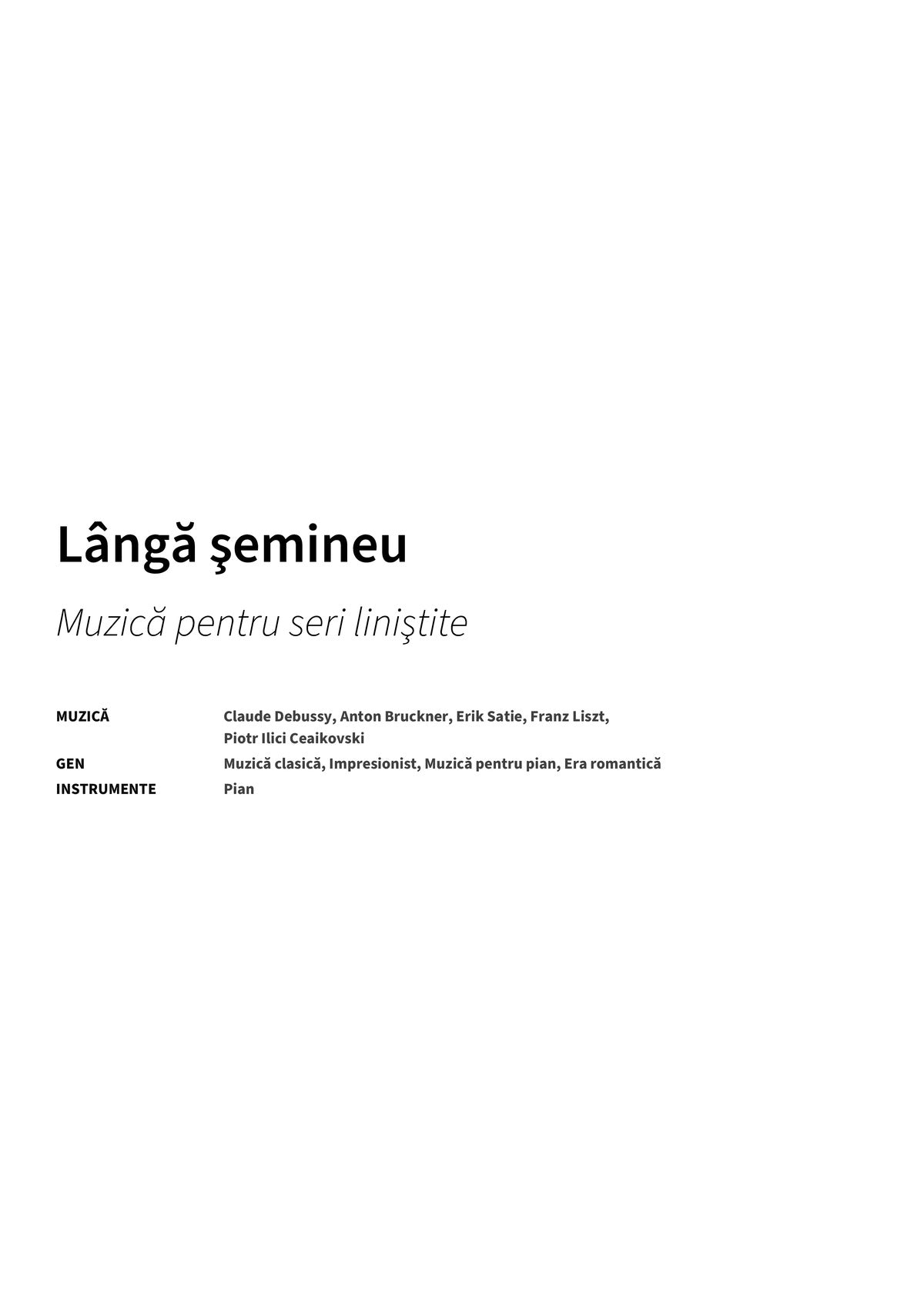 Lângă şemineu - Title Page