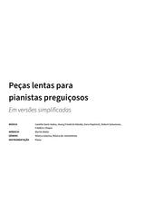 Peças lentas para pianistas preguiçosos - Title Page