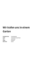 Wir trafen uns in einem Garten - Title Page