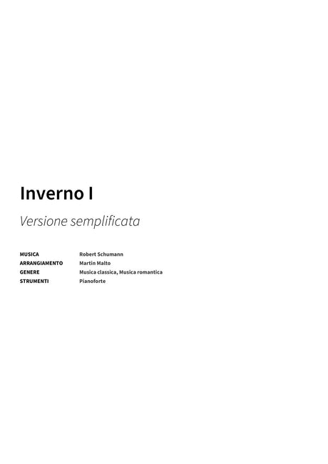 Inverno I - Title Page