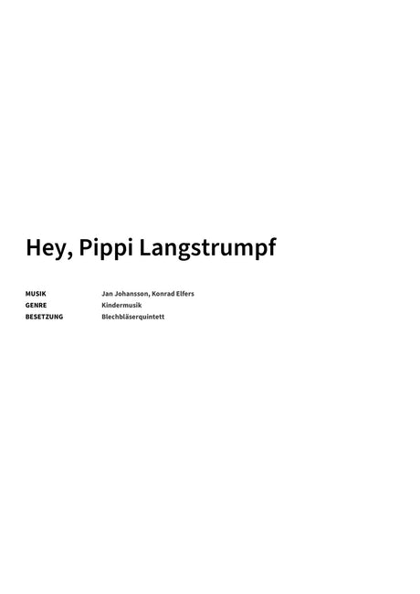 Hey, Pippi Langstrumpf - Title Page