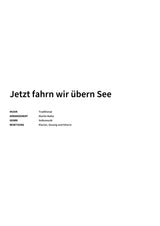 Jetzt fahrn wir übern See - Title Page
