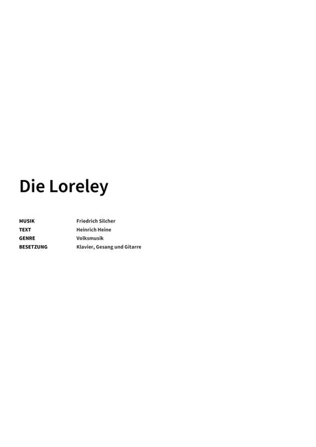 Die Loreley - Title Page