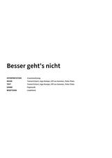 Besser geht's nicht - Title Page