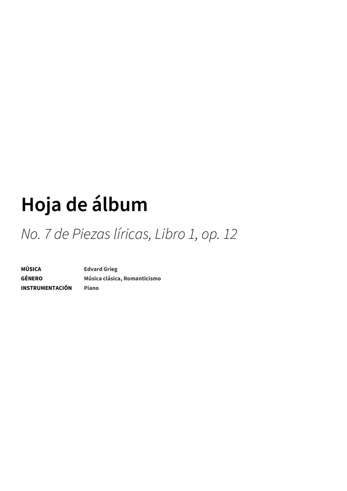 Hoja de álbum - Title Page