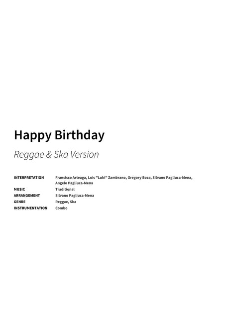 Happy Birthday - Title Page