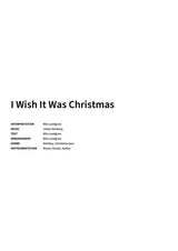 I Wish It Was Christmas - Title Page