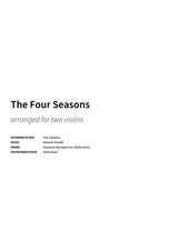 The Four Seasons - Title Page