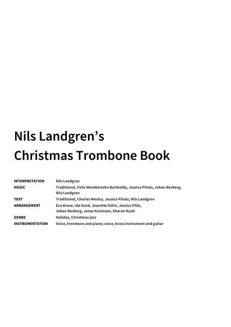 Nils Landgren’s Christmas Trombone Book - Title Page