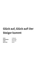 Glück auf, Glück auf! Der Steiger kommt - Title Page